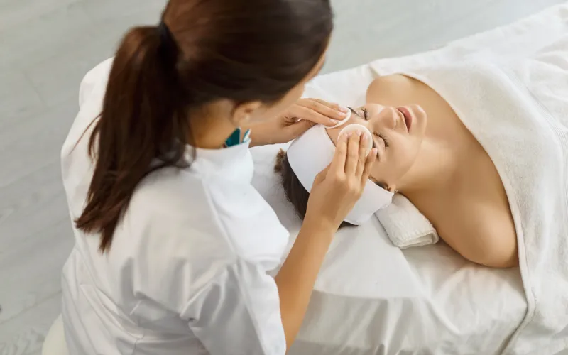 Cleansing Facial treatment at Maya Egyptian Spa Nungambakkam Chennai