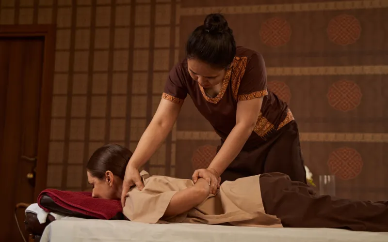 Thai Therapy massage session at Maya Egyptian Spa Nungambakkam Chennai